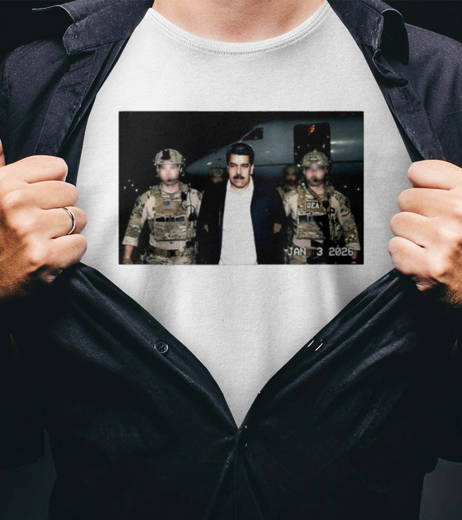 Nicolas Maduro Arrested DEA January 3 2026 T-Shirt