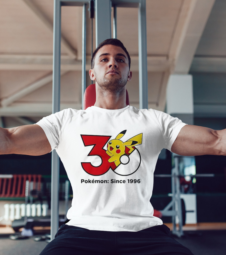 Pokémon 30th Anniversary Since 1996 Pikachu Celebration T-Shirt