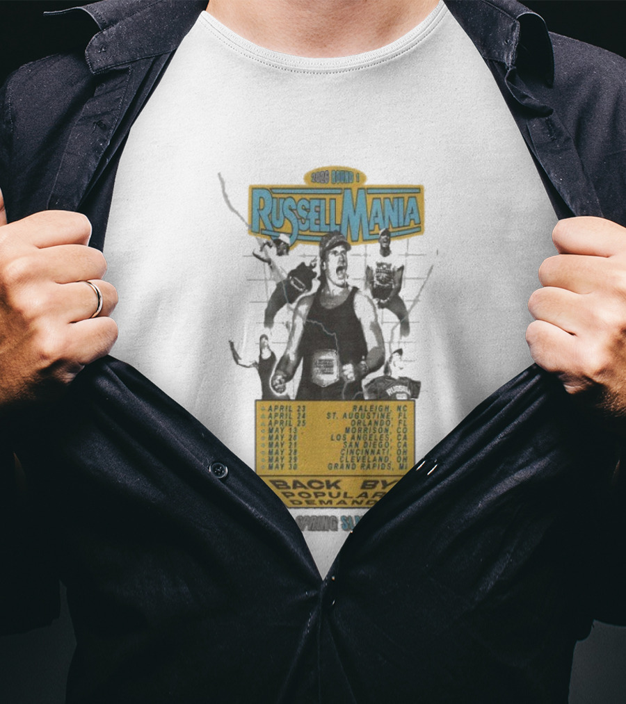 Russell Dickerson Back By Popular Demand Spring Slam Tour 2026 T-Shirt