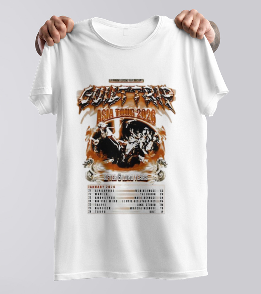 Guilt Trip Asian Tour 2026 After 6 Long Years Official Concert Dates T-Shirt