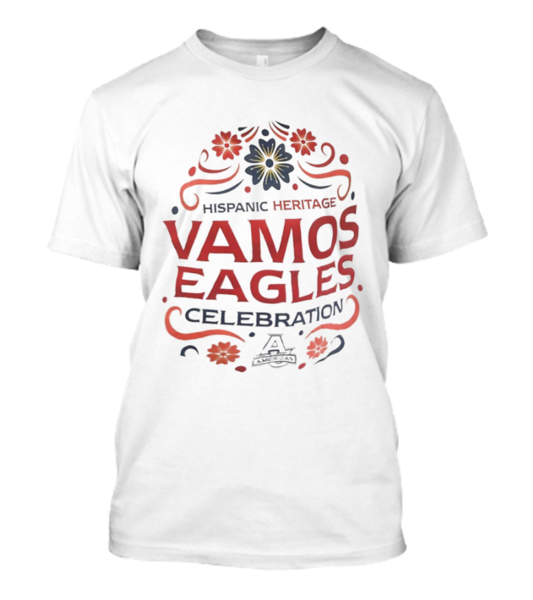 Hispanic Heritage Vamos Eagles Celebration With Floral T-Shirt