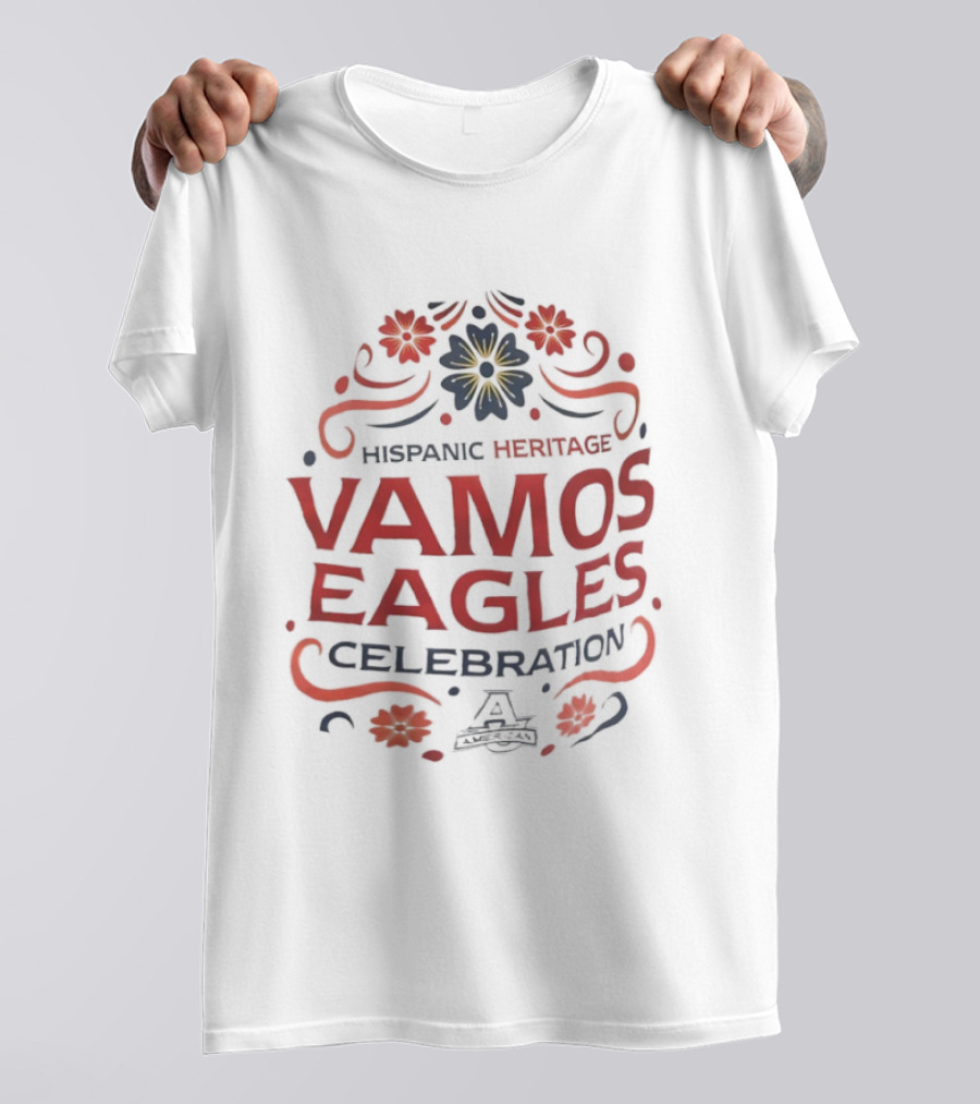 Hispanic Heritage Vamos Eagles Celebration With Floral T-Shirt