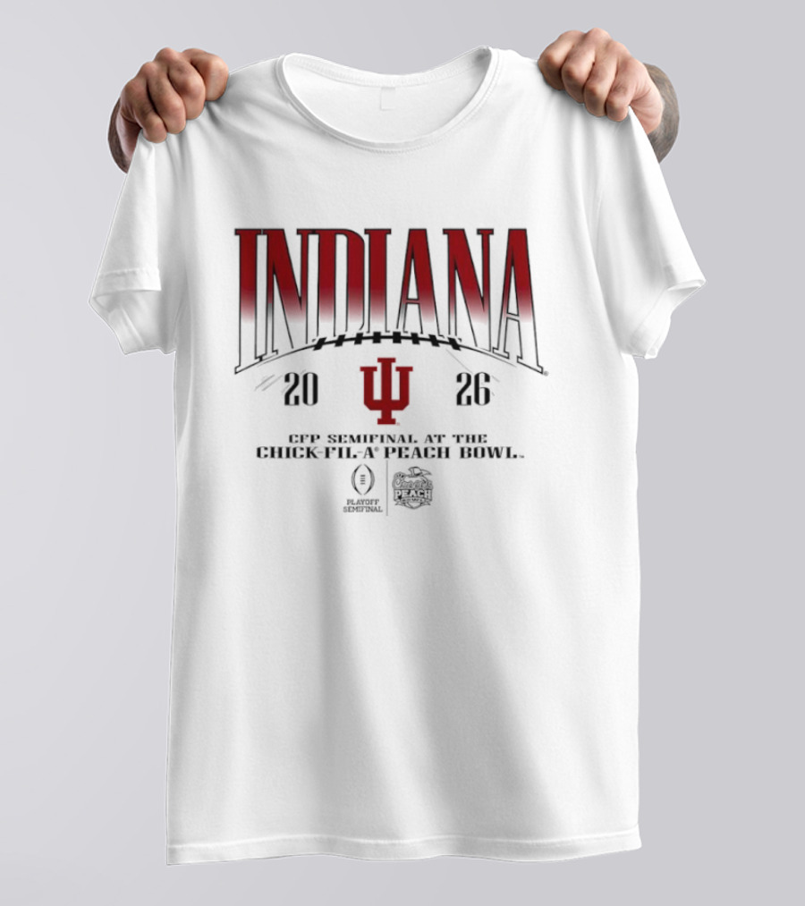 Indiana Hoosiers 2026 CFP Semifinal Chick Fil A Peach Bowl T-Shirt