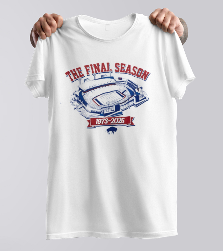 Buffalo Bills The Final Season Stadium 1973 2025 T-Shirt