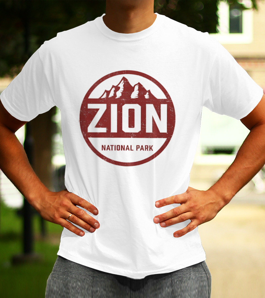 Zion National Park Utah Mountain Rustic T-Shirt
