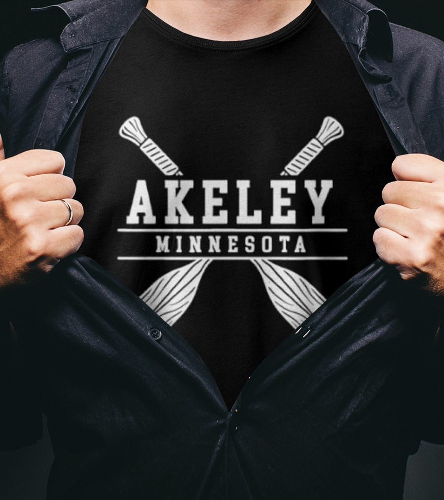 Akeley Minnesota Lake Paddle Adventure Outdoor Nature T-Shirt