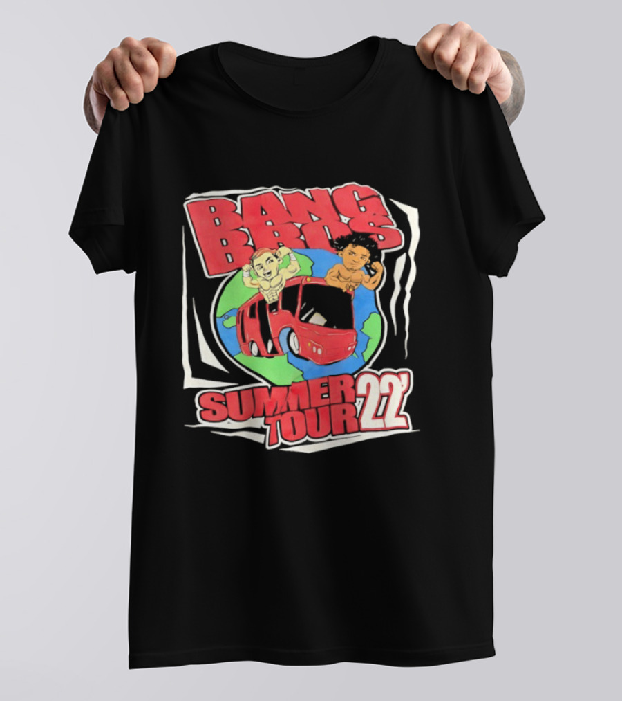 Bang Bros Summer Tour 2022 Globe And Van Adventure T-Shirt