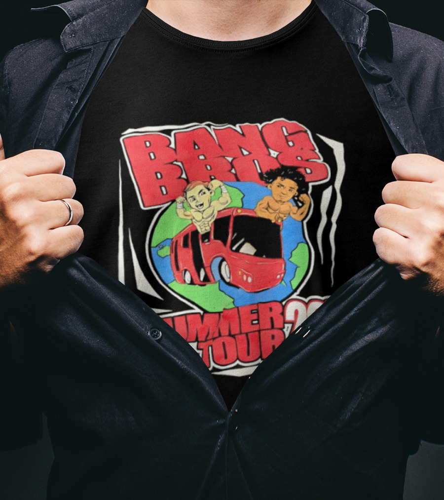 Bang Bros Summer Tour 2022 Globe And Van Adventure T-Shirt