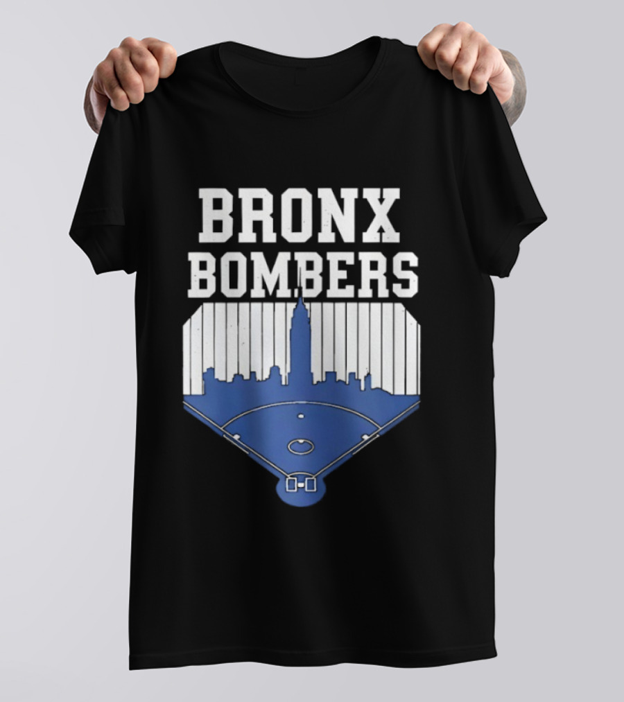 Bronx Bombers Baseball Skyline T-Shirt