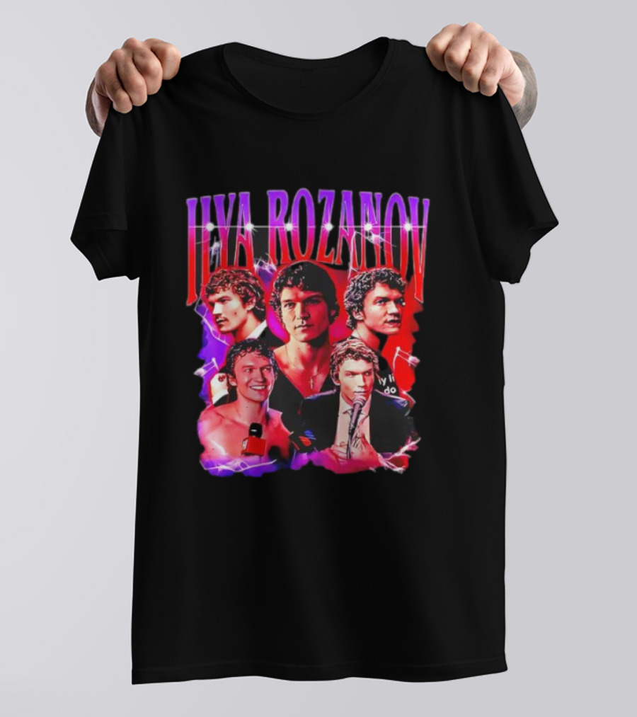 Ilya Rozanov Shane Hollander Vintage Retro 90s Collage T-Shirt