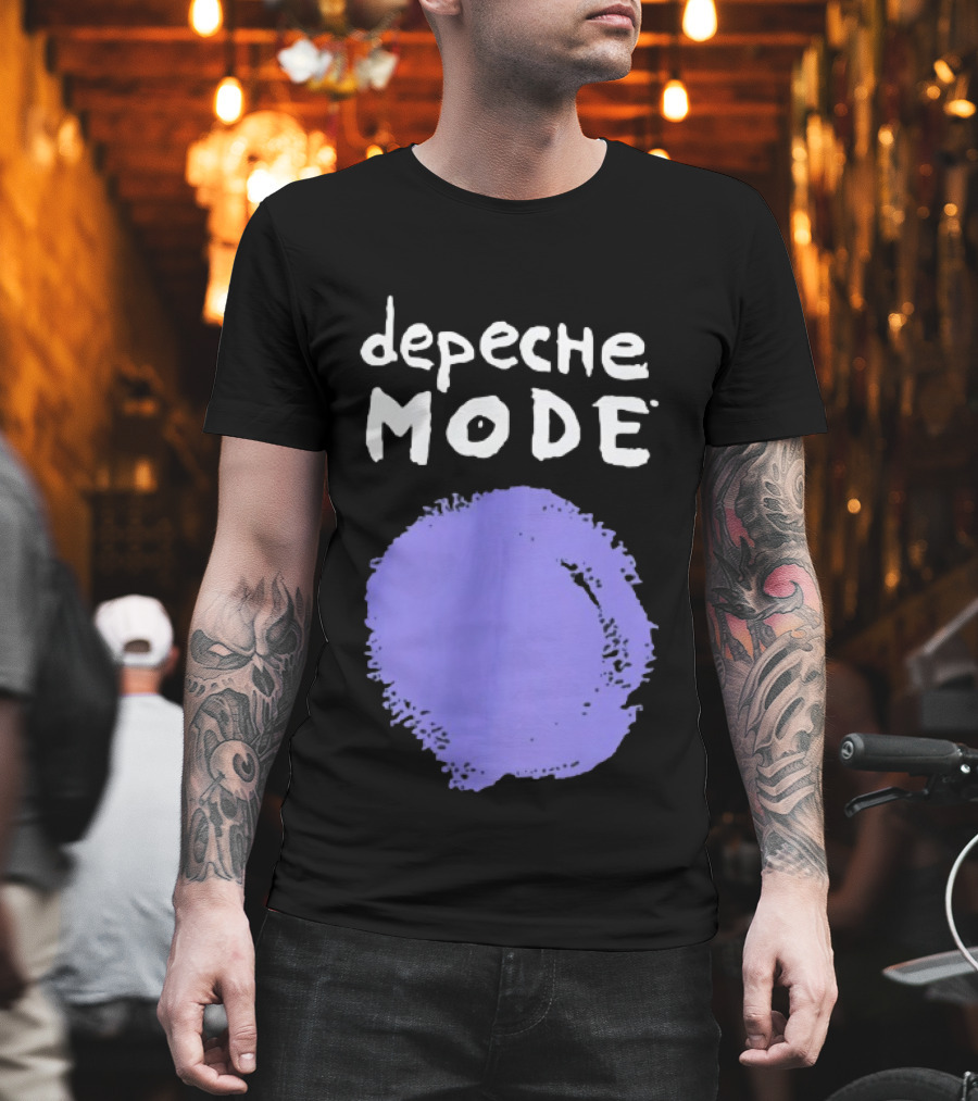 Depeche Mode Devotional Band Purple Circle T-Shirt