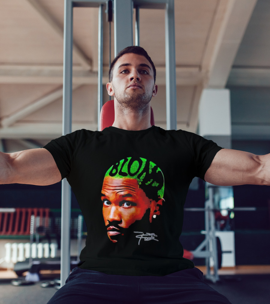 Blond Frank Ocean Big Face Green Hair Signature T-Shirt