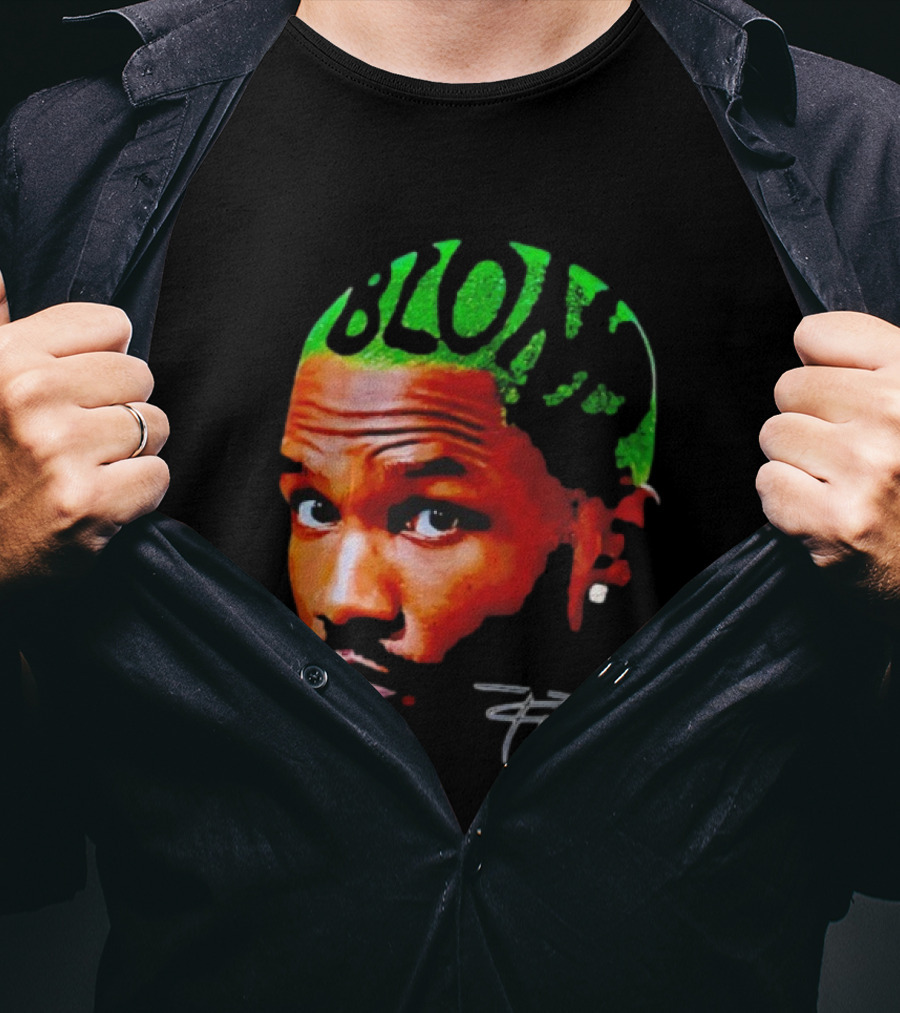 Blond Frank Ocean Big Face Green Hair Signature T-Shirt