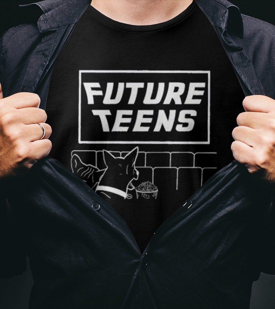 Future Teens Movie Night With Pets T-Shirt