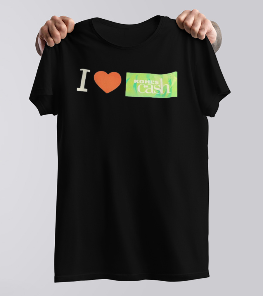 I Love Kohl's Cash Green Heart T-Shirt