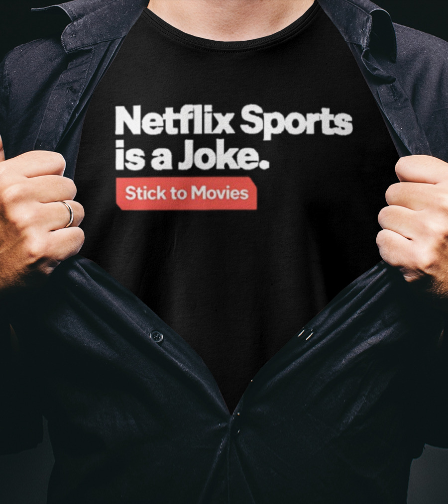 Off Duty Lifeguard Save Yourself Netflix Sports Is A Joke Stick To Movies T-Shirt