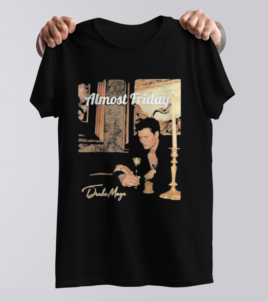 Almost Friday Drake Maye Surreal Collage Assembly T-Shirt
