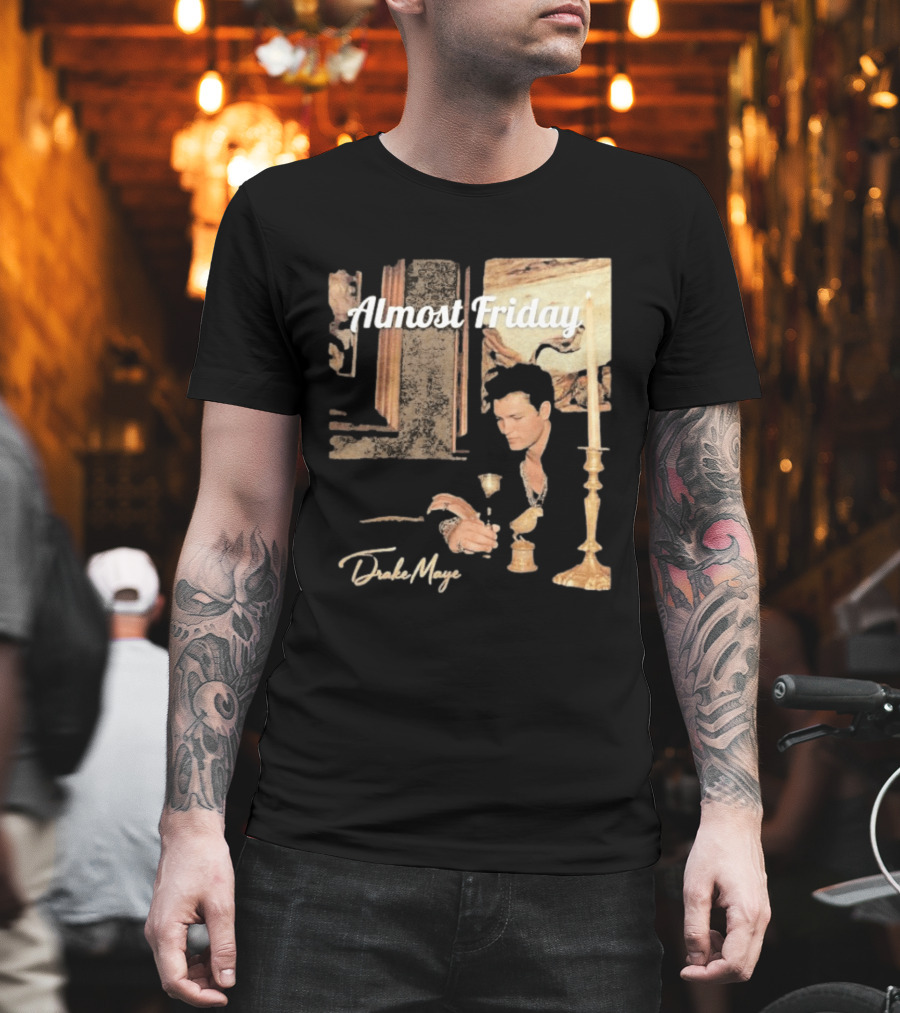 Almost Friday Drake Maye Surreal Collage Assembly T-Shirt
