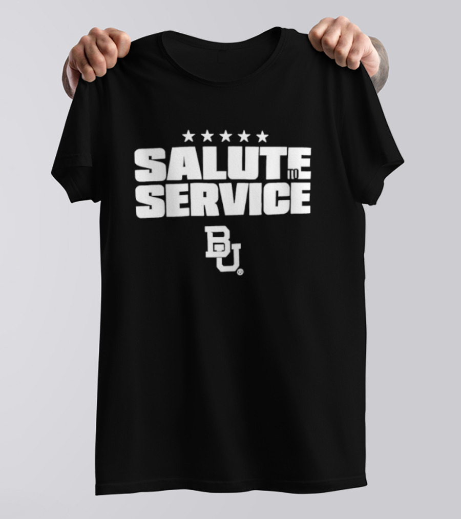 Baylor Bears BU Salute To Service Stars T-Shirt