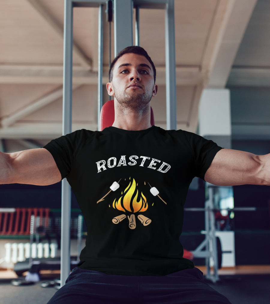 Campfire Roasted Marshmallows Bonfire Logs T-Shirt