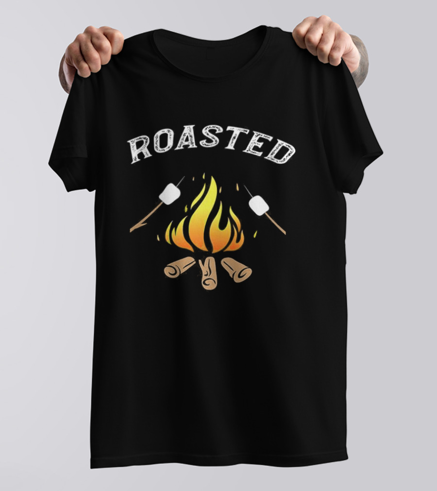 Campfire Roasted Marshmallows Bonfire Logs T-Shirt