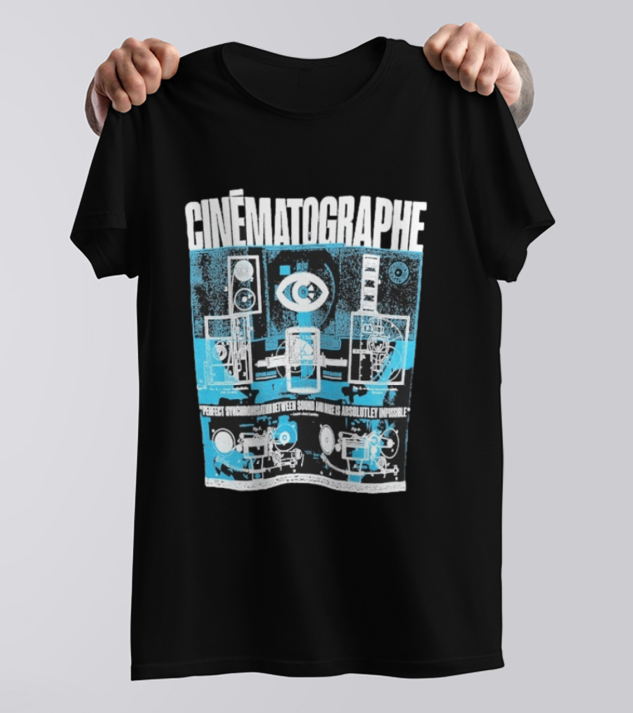 Cinématographe Perfect Synchronisation Between Sound And Image Is Absolutely Impossible Apparatus Schematic T-Shirt