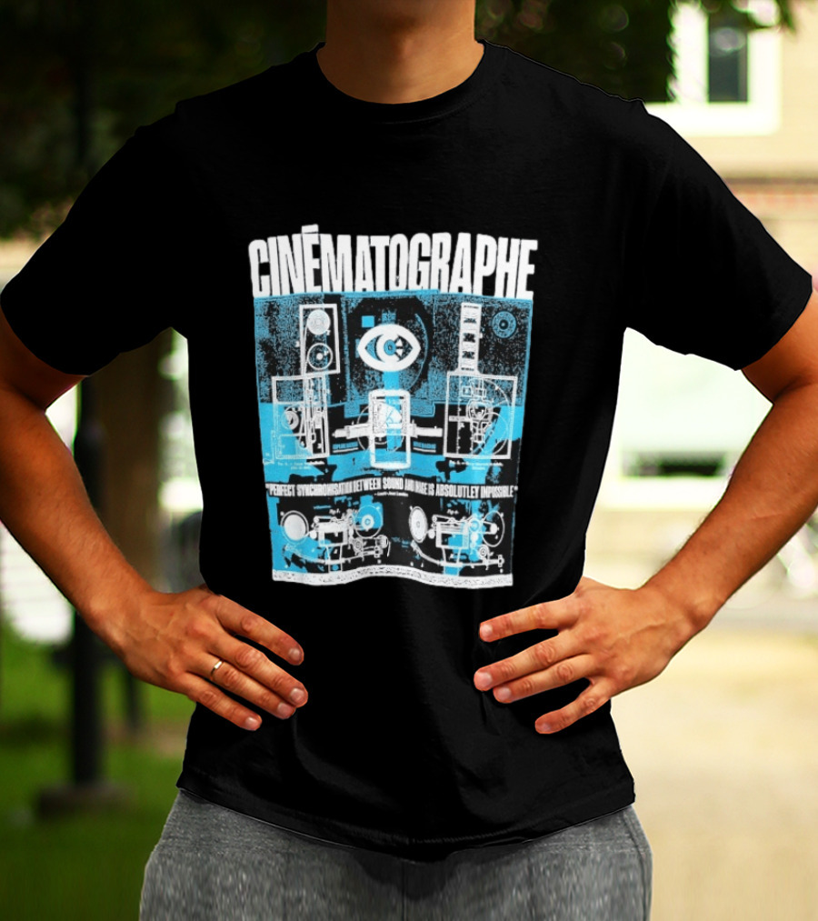 Cinématographe Perfect Synchronisation Between Sound And Image Is Absolutely Impossible Apparatus Schematic T-Shirt