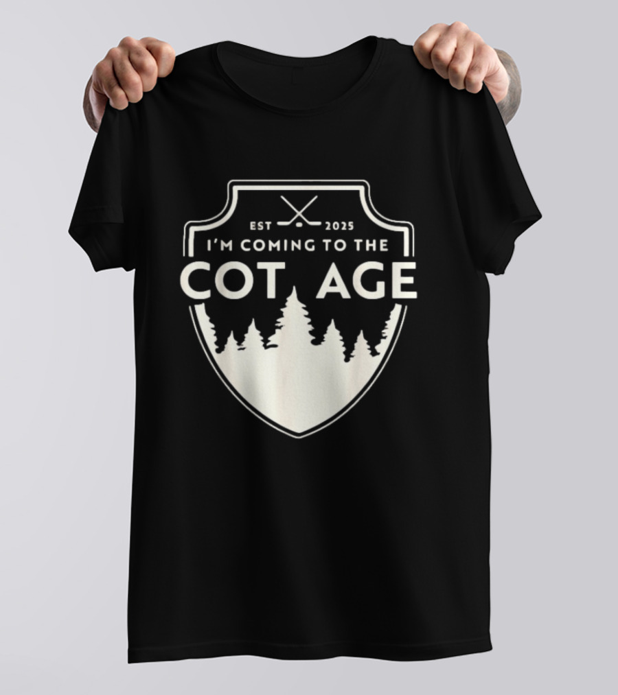 I'm Coming To The Cottage Est 2025 Trees T-Shirt
