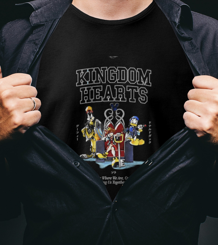 Kingdom Hearts Our Hearts Will Bring Us Together Again T-Shirt