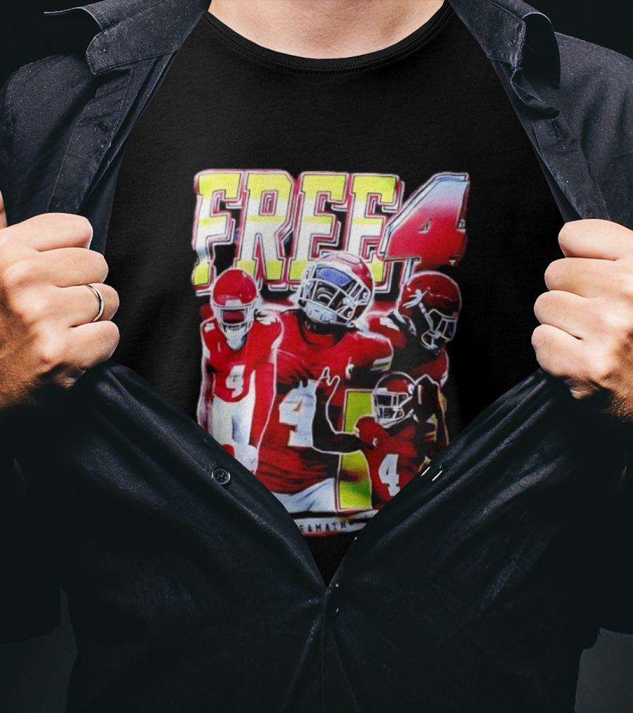 Free 4 Rashee Rice Kansas City Chiefs Dreamathon T-Shirt