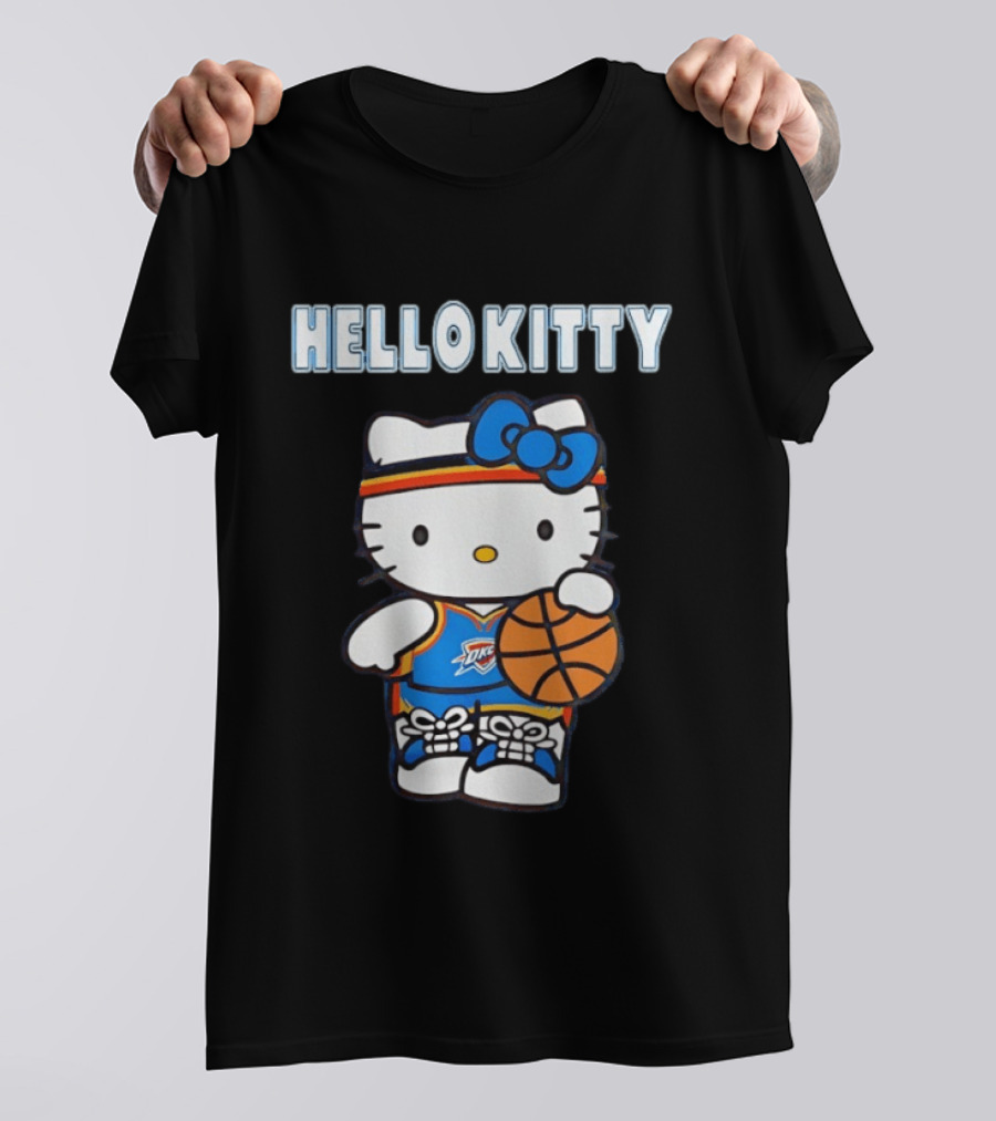 Hello Kitty Oklahoma City Thunder Basketball T-Shirt