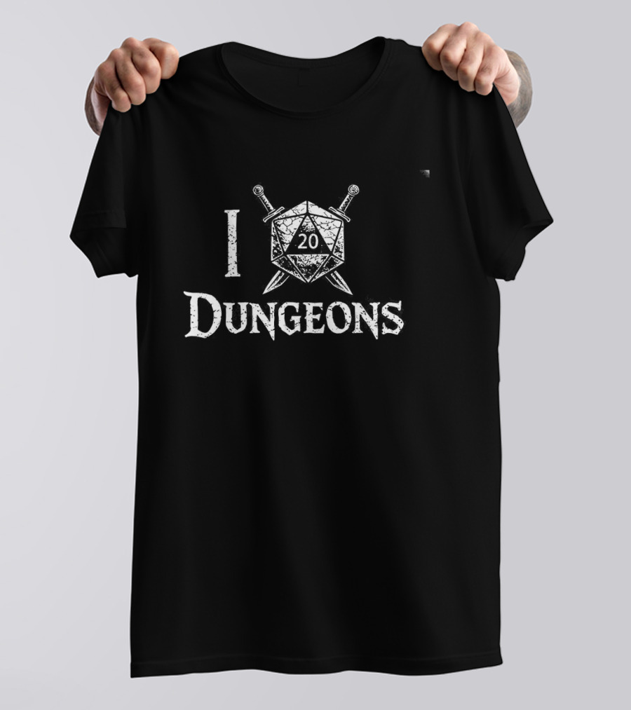I Crit 20 Sided Dice Dungeons And Dragons RPG Gamer T-Shirt
