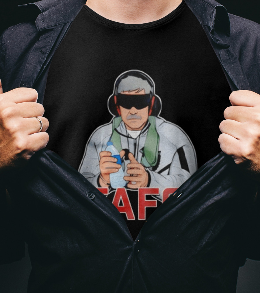 FAFO Maduro Character With Headphones And Water Bottle T-Shirt