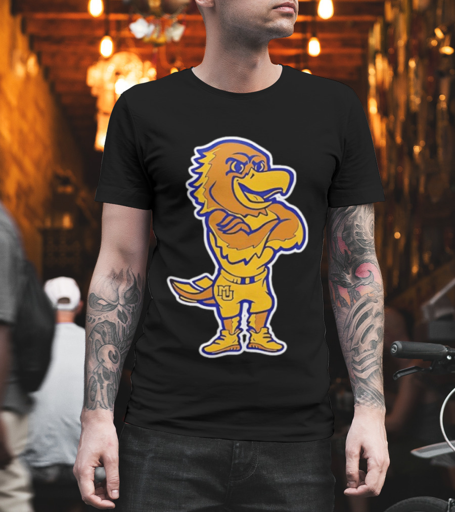 Marquette Basketball MU Golden Eagle Vintage Milwaukee T-Shirt