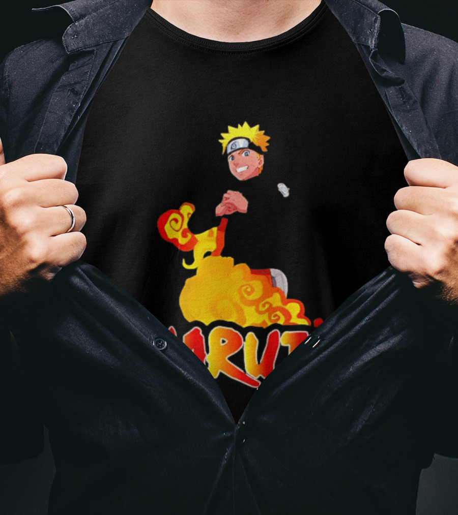 Naruto Atlanta Hawks Vintage 90s Style Anime T-Shirt