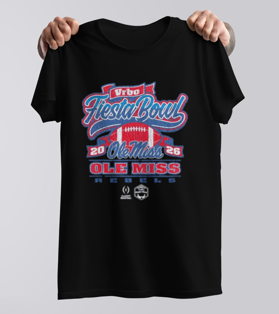 Ole Miss Rebels Vrbo Fiesta Bowl 2026 CFP Semifinal T-Shirt