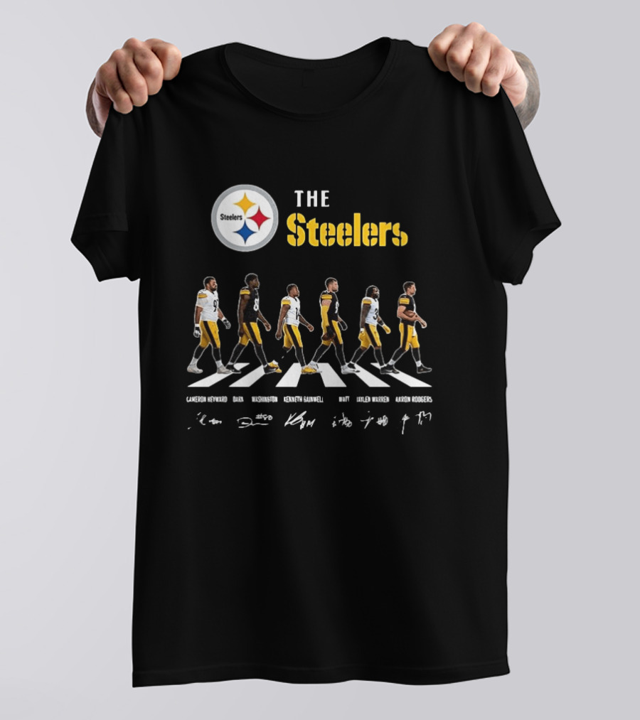Pittsburgh Steelers Player Signatures Crosswalk T-Shirt