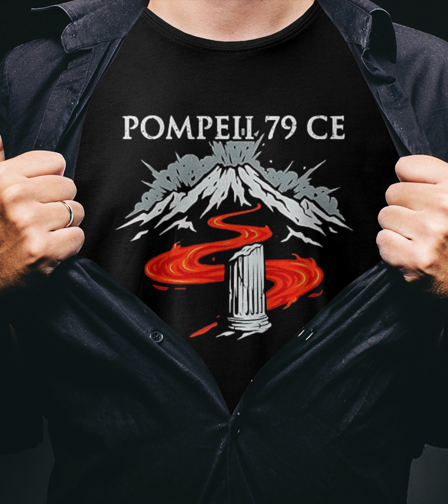Pompeii 79 CE Vesuvius Eruption Roman History T-Shirt
