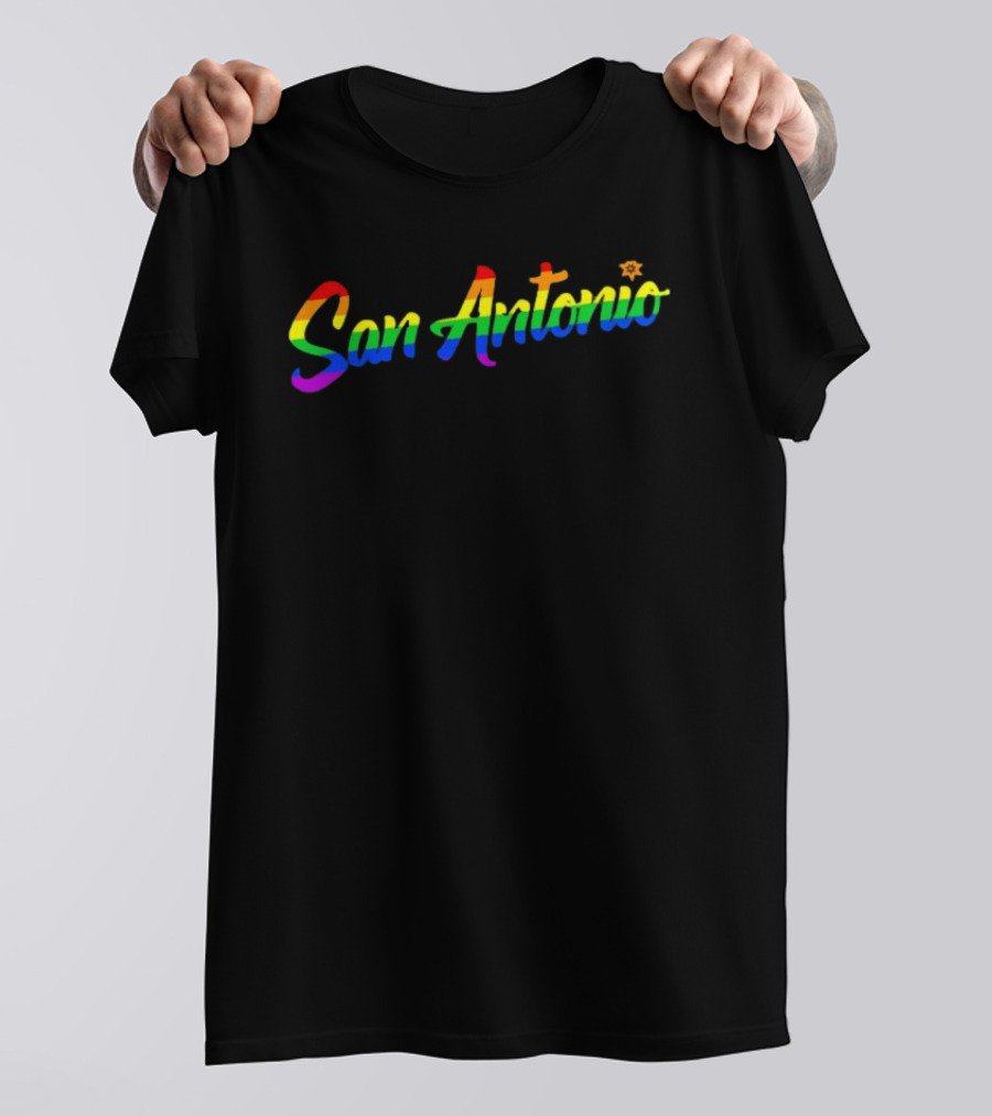 San Antonio Rainbow Pride LGBTQ+ Spurs T-Shirt