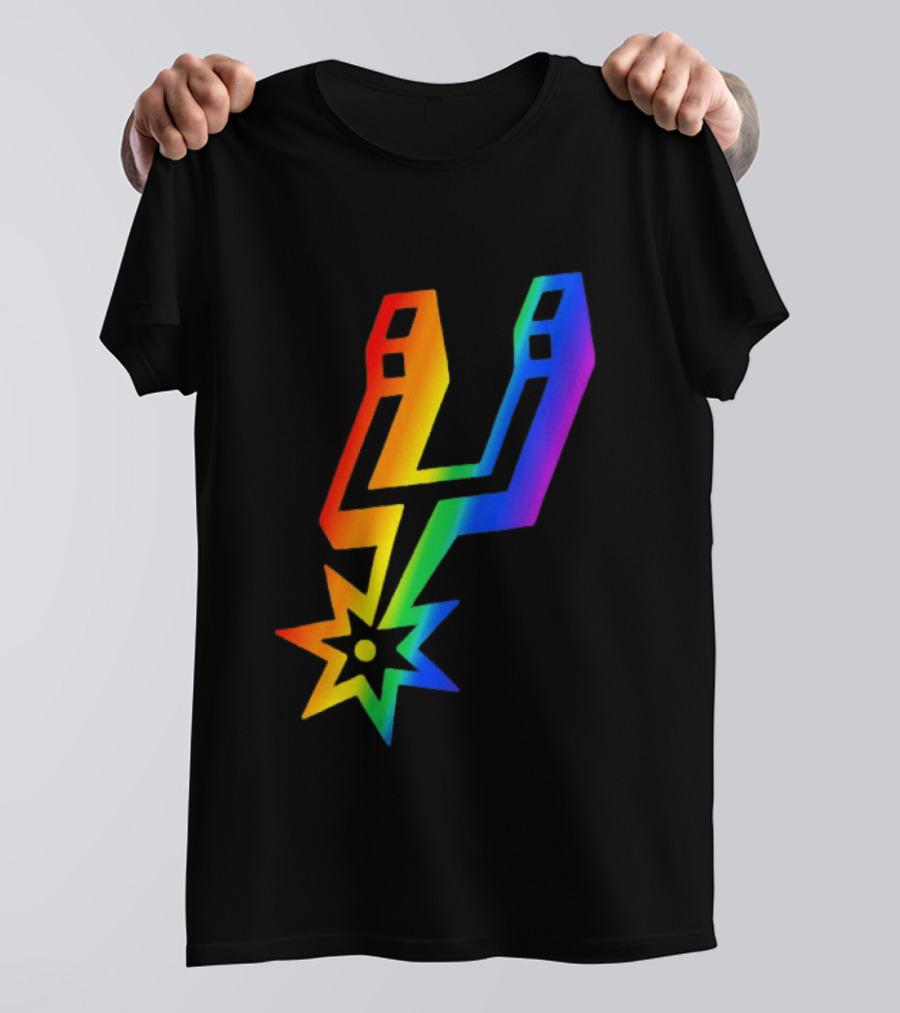 San Antonio Spurs LGBT Pride Rainbow Spurs T-Shirt