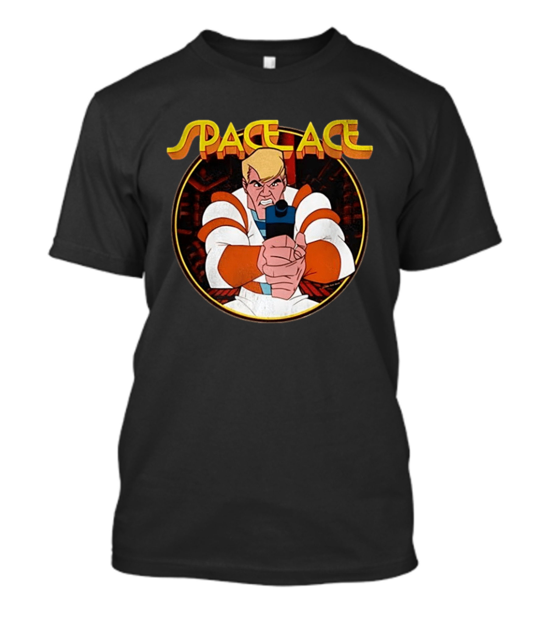 Space Ace Classic Video Game Hero With Blaster T-Shirt