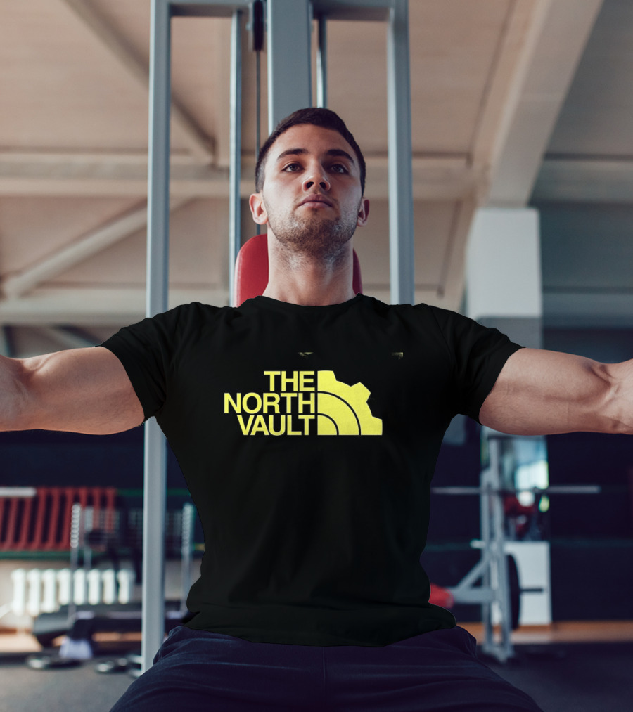 The North Vault Parody Text With Yellow Gear T-Shirt