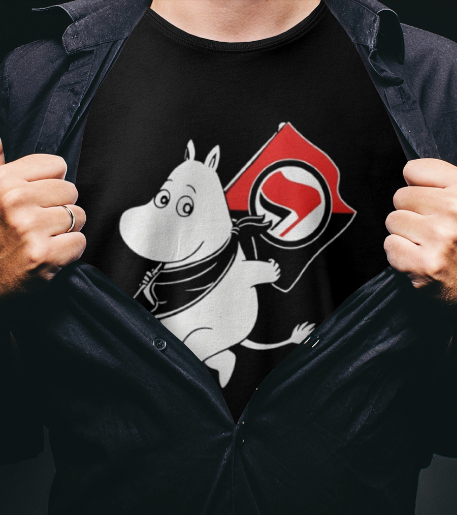 Tom Morello Antifa Moomin Anti Fascist T-Shirt