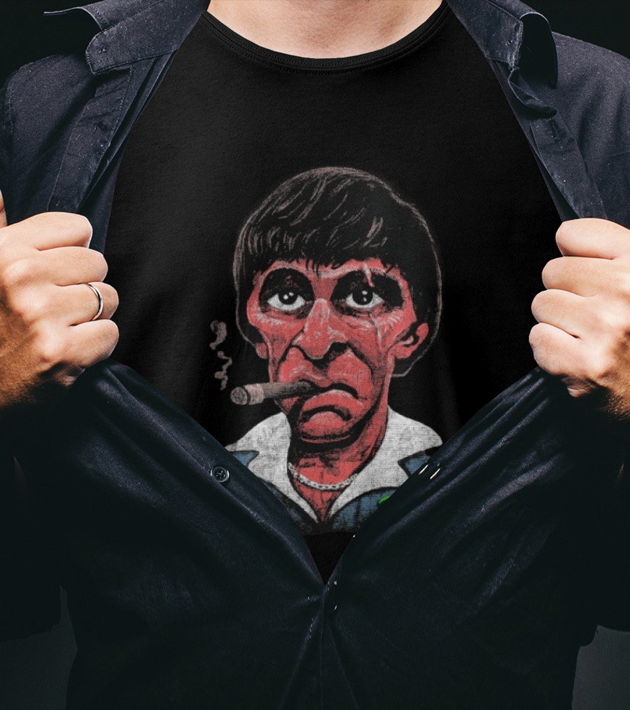 Tony Montana Cigarettes Scarface Dosbrak T-Shirt