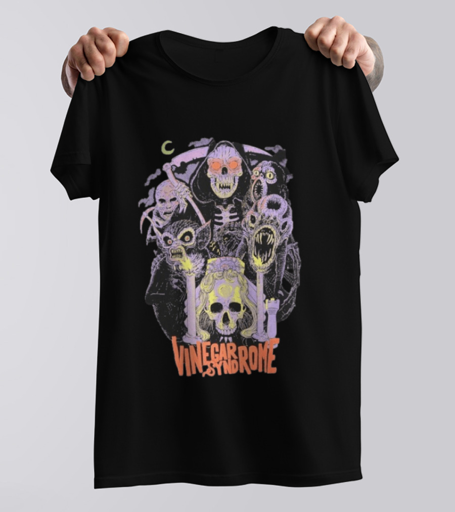 Vinegar Syndrome Spookies Horror Monsters Skeletons And Creatures Collection T-Shirt