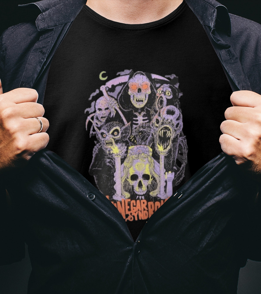 Vinegar Syndrome Spookies Horror Monsters Skeletons And Creatures Collection T-Shirt