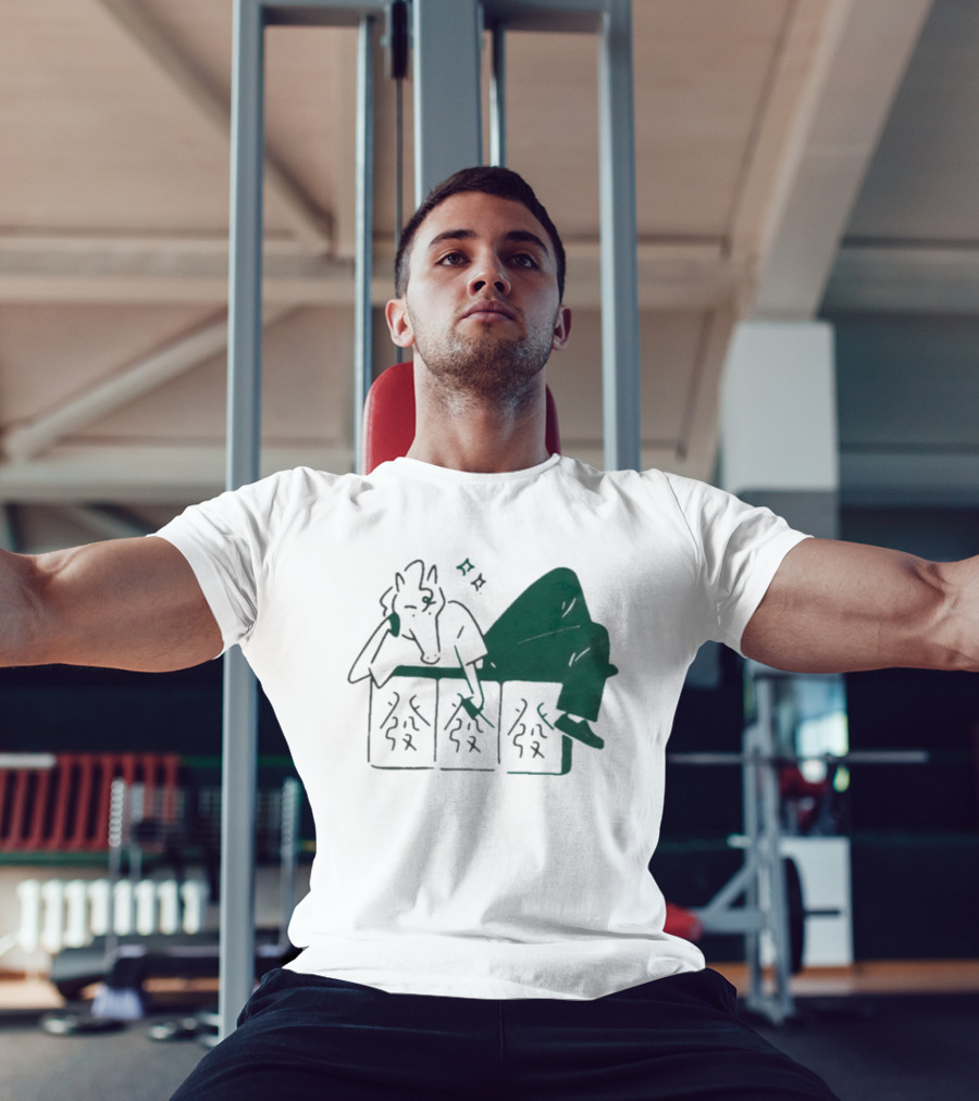 Aforarcade Lucky Horse Resting On Abstract Boxes With Stars T-Shirt