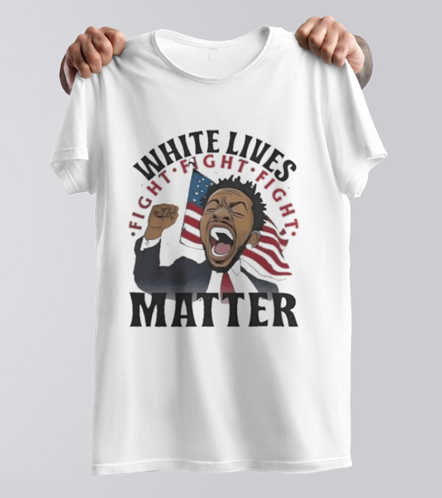 Kendrick Lamar White Lives Fight Matter American Flag Powers T-Shirt