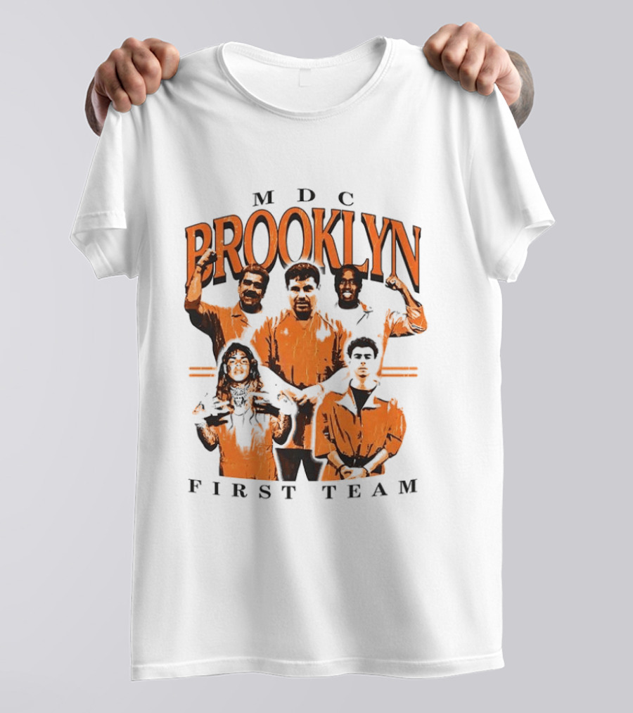 MDC Brooklyn First Team Meme Orange Figures T-Shirt