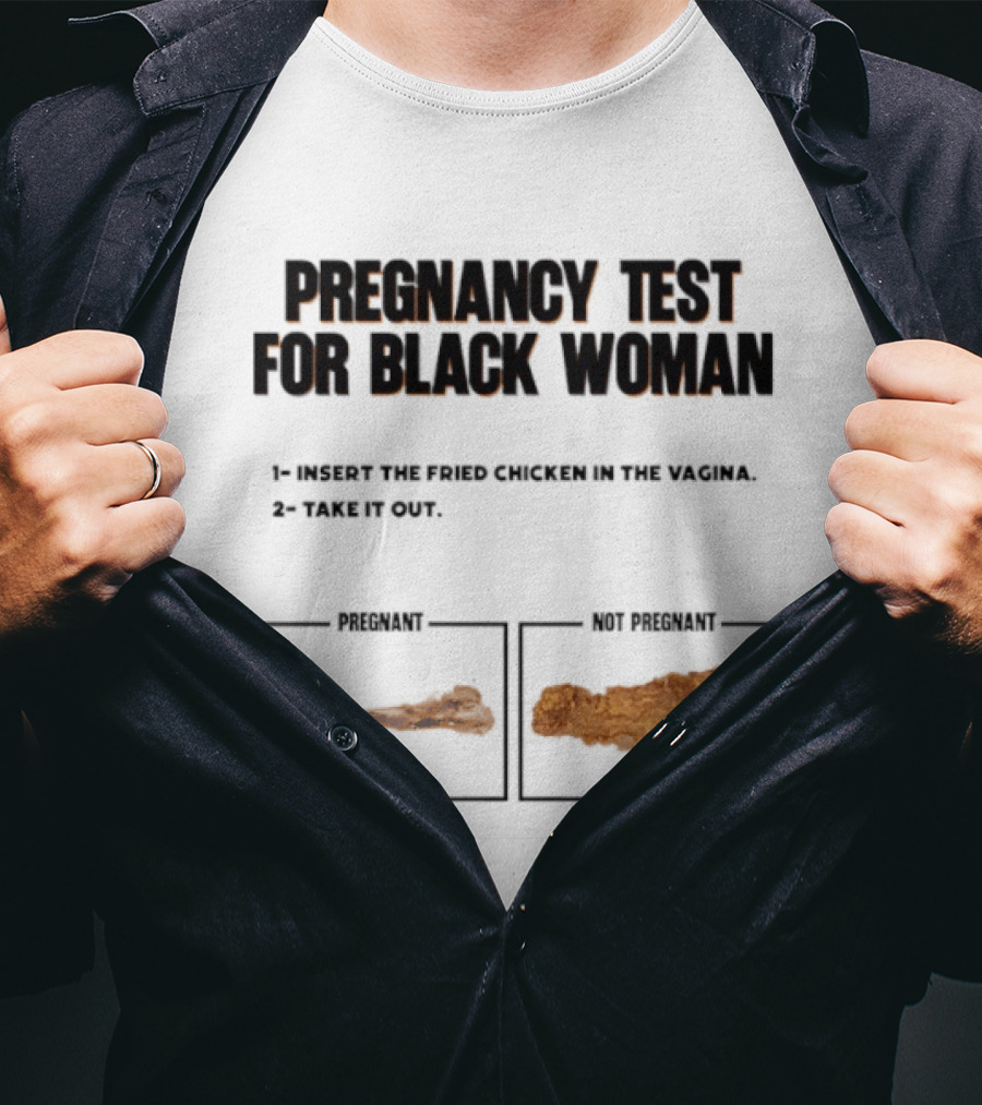 Pregnancy Test For Black Woman T-Shirt